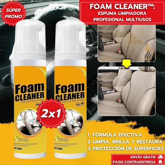 Oferta Especial 2x1: Foam Cleaner™  - Espuma Limpiadora Profesional Multiusos