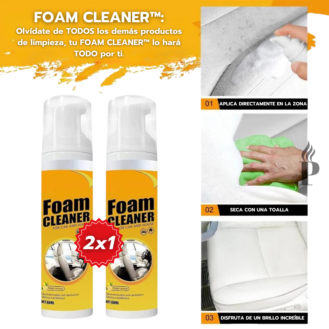 Oferta Especial 2x1: Foam Cleaner™  - Espuma Limpiadora Profesional Multiusos